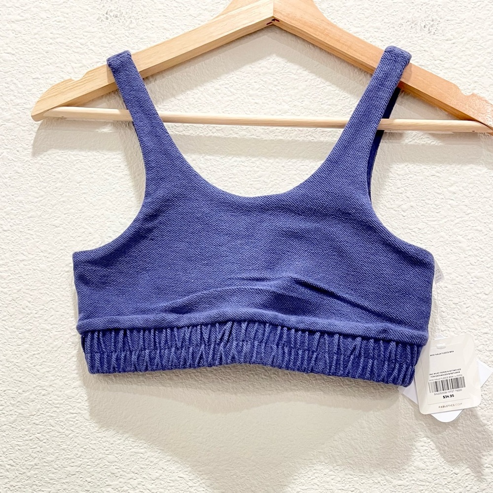 NWT! FABLETICS Purple Nala Fleece Bra!